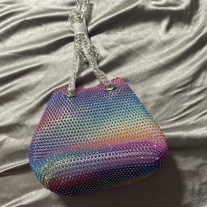 Rainbow sequined mini purse!